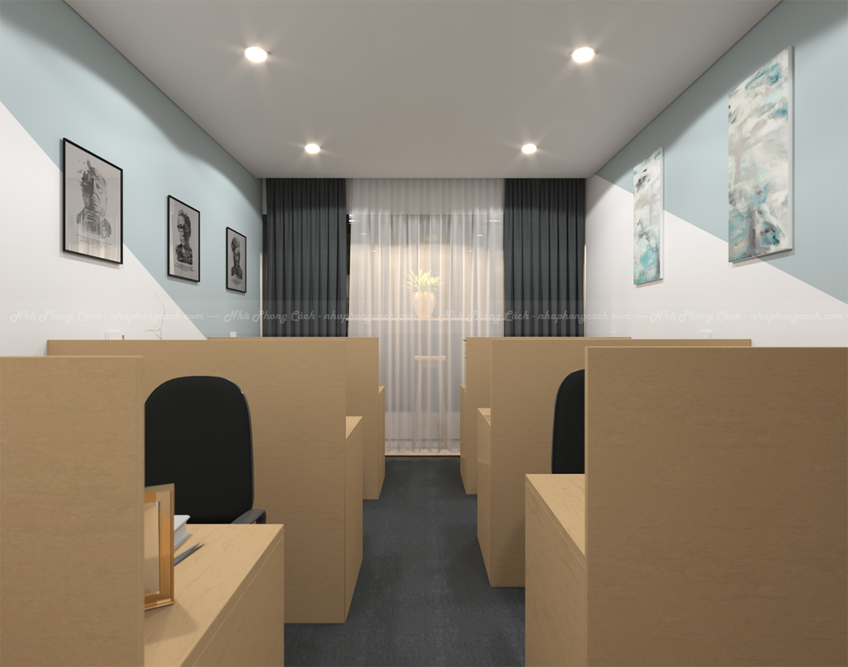 Ý tưởng thiết kế nội thất văn phòng 110m2 2 3