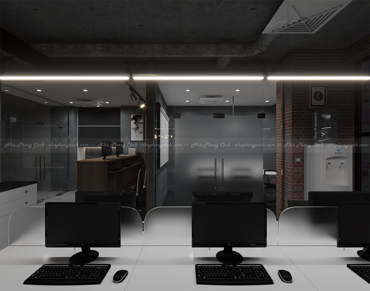 Thiết kế nội thất văn phòng 110m2 phong cách Industrial 20