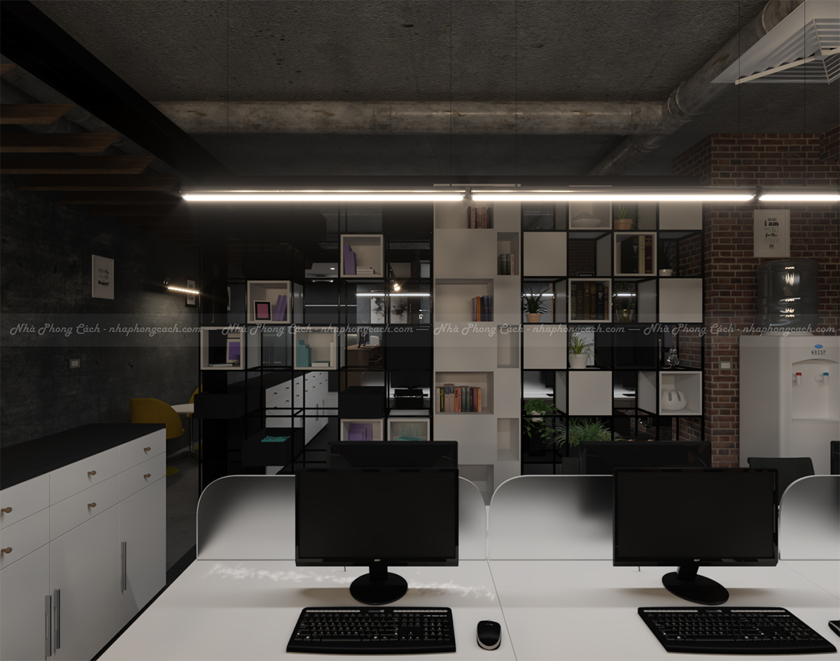 Thiết kế nội thất văn phòng 110m2 phong cách Industrial 21