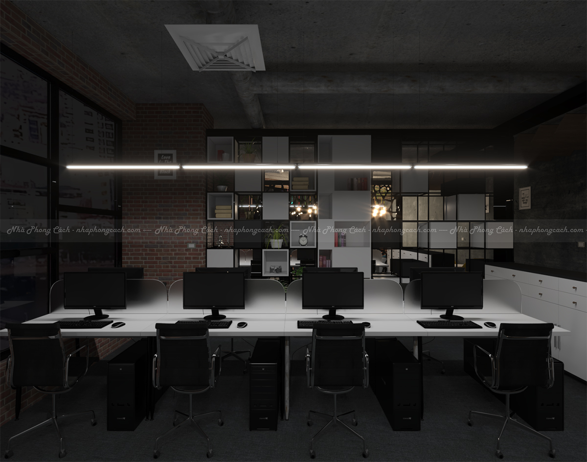 Thiết kế nội thất văn phòng 110m2 phong cách Industrial 22