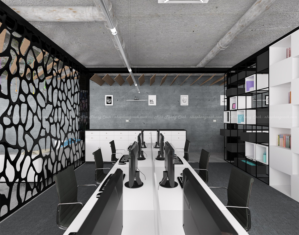 Thiết kế nội thất văn phòng 110m2 phong cách Industrial 6