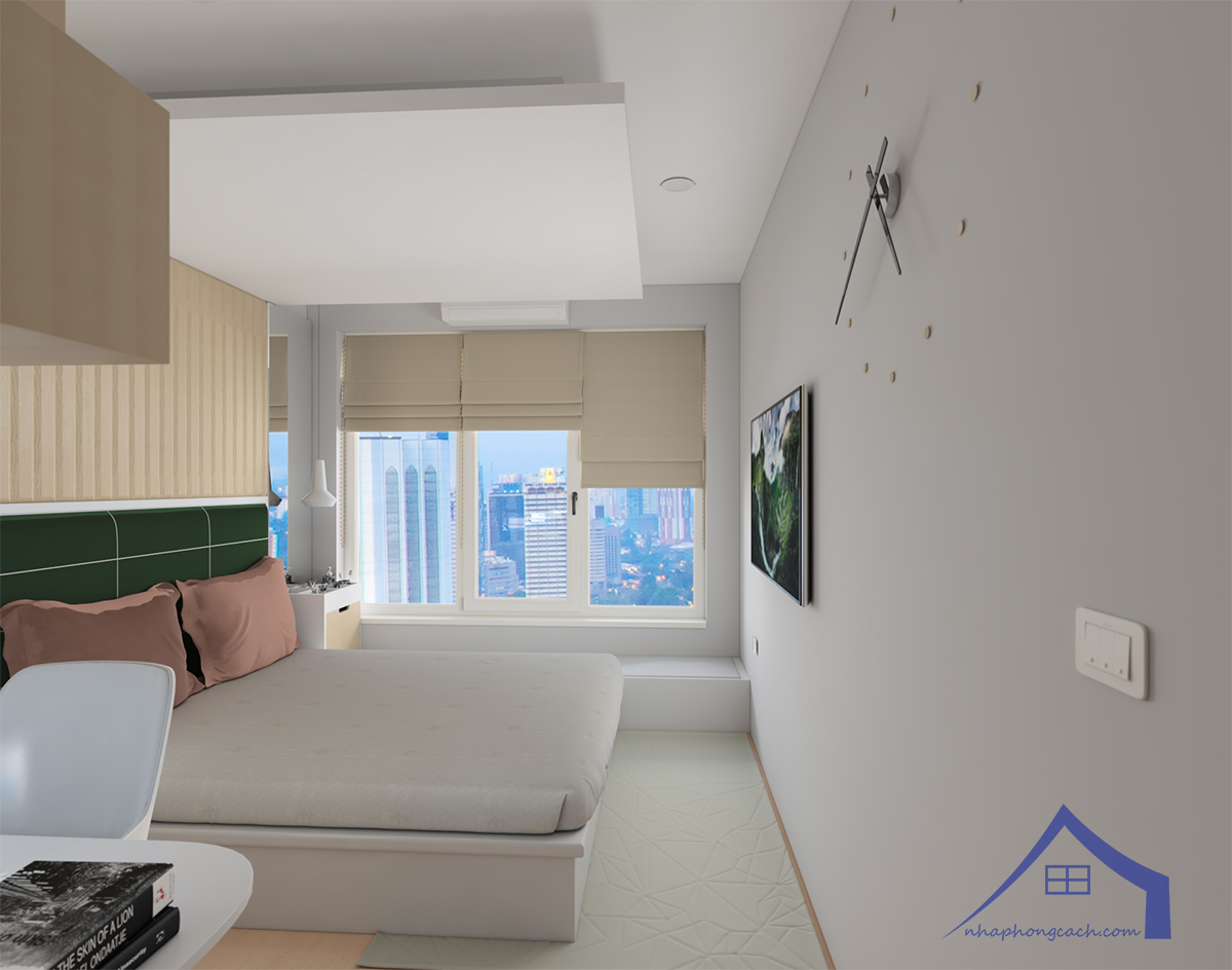 Thiết kế nội thất chung cư 135m2 2 phòng ngủ phong cách hiện đại 14
