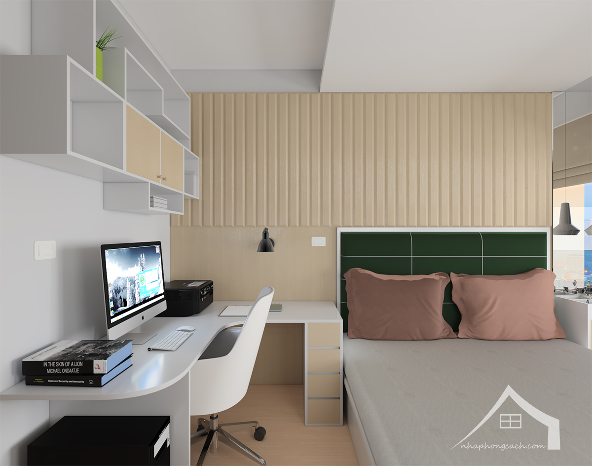 Thiết kế nội thất chung cư 135m2 2 phòng ngủ phong cách hiện đại 15