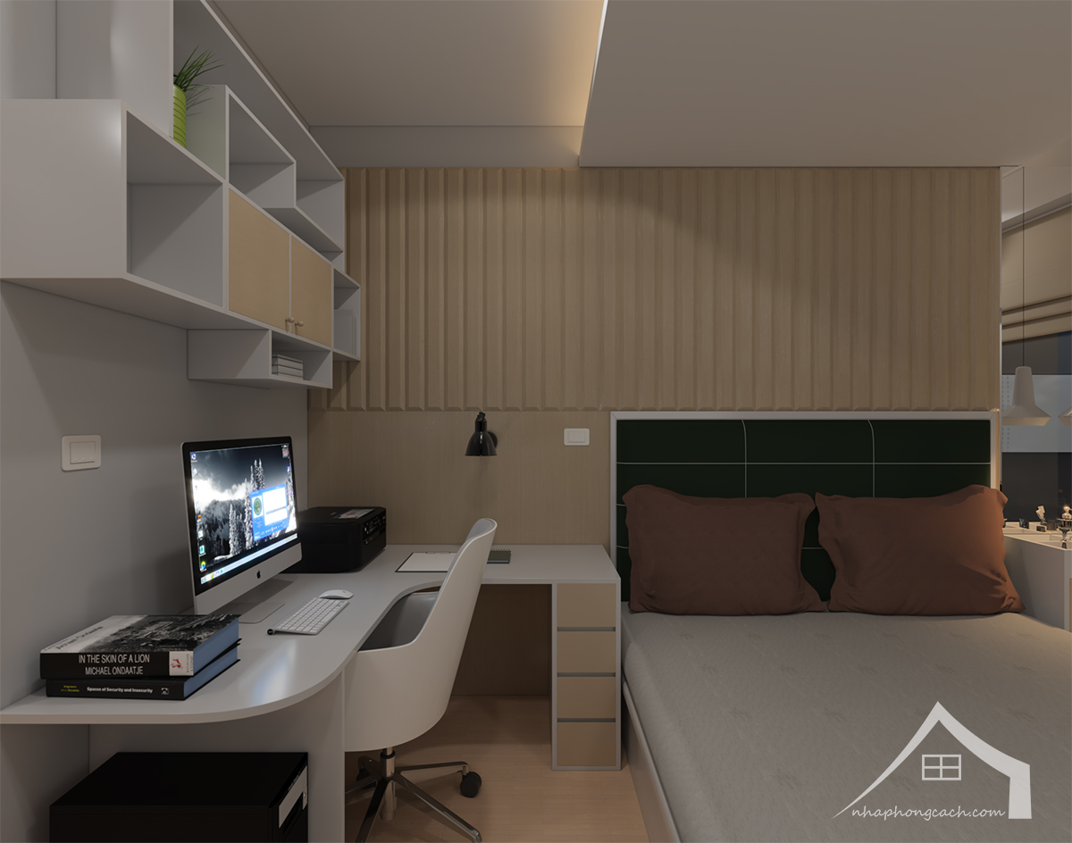 Thiết kế nội thất chung cư 135m2 2 phòng ngủ phong cách hiện đại 32