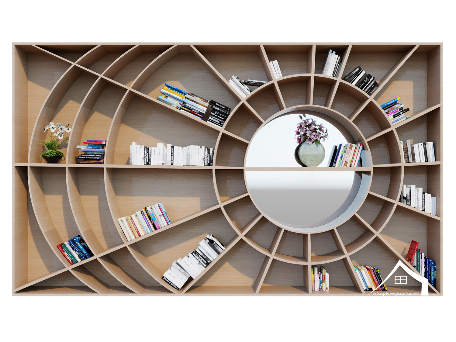ke-sach-hinh-tron-(-circle-shaped-bookshelf)
